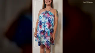 Sundress Season Is Back - No Bra or Panties Proof