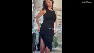 Always a Risk Wearing No Panties - Getting Wet in My Dress