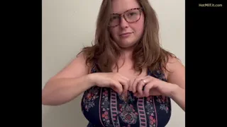 Dads at the Pickup Line Notice My Big Tits