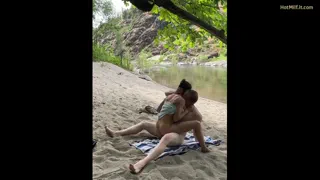 Grinding on your cock in nature
