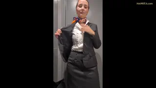 Soccer mom and flight attendant… undressed…