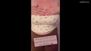 Cute Babe with Big Tits Needs a Helping Hand