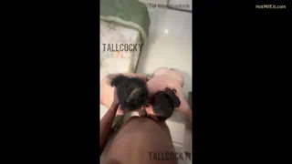 POV Double Blowjob with 40 &amp; 47yo Greedy Cougars Sharing My Thick Cock