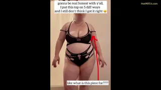 Help Me With My Lingerie Solo Milf Video